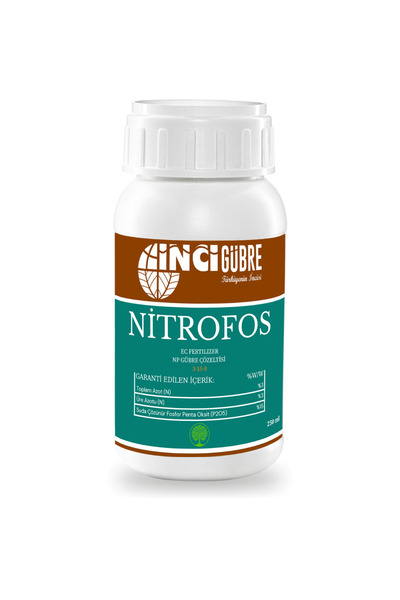 İnci Gübre Nitrofos Sıvı Fosforlu Gübre 250 ML- Tomurcuklanma ve Çiçek Tutturucu