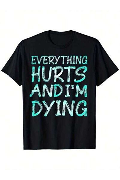 799 Everything Hurts I Think I'M Dying Funny Gym Workout And Four Seasons Cas...