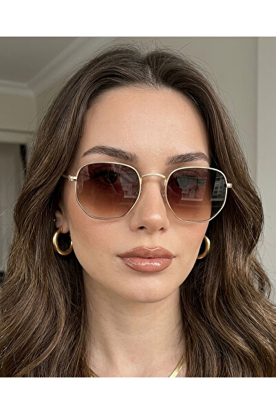 Makro Optik Beşgen Unisex Güneş Gözlüğü UV400
