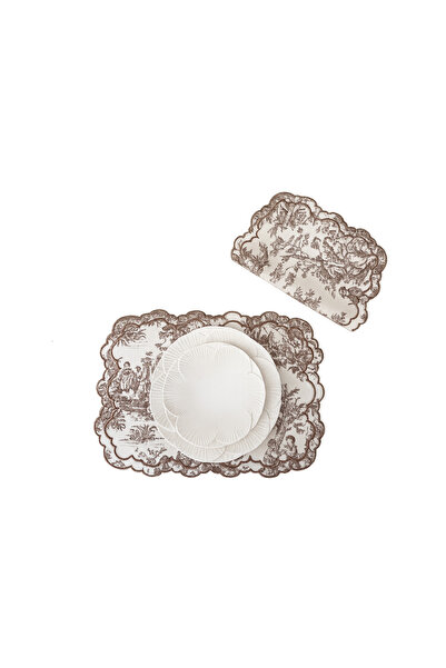 NURHAN HOME COLLECTION Σετ 2 τεμαχίων πολυτελούς αμερικανικής σερβίτσιας με σ...