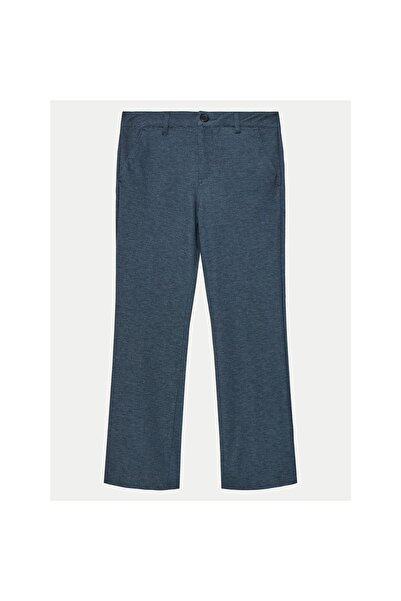 Guess Pantaloni din material textil pentru băieți L5RB03KCL30 Bleumarin