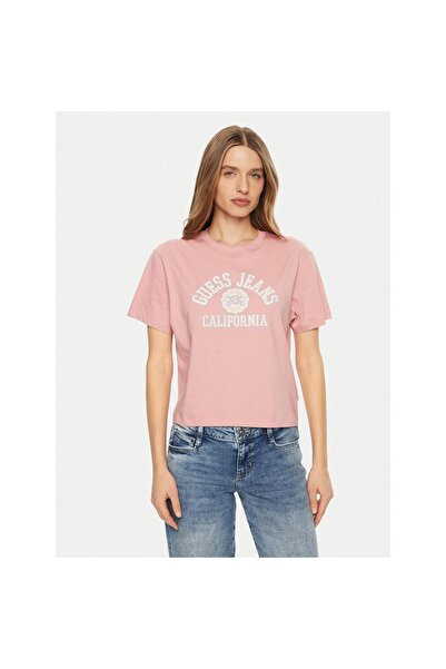 Guess Jeans Tricou de damă W5RI43K8HM0 Roz