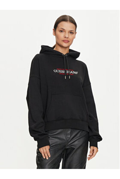 Guess Jeans Bluză de damă W4YQ15KC811 Negru
