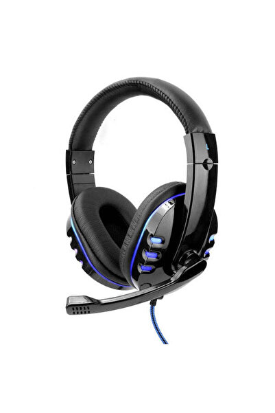 BSG TECH Gaming Audio Headphones with LED, Rotating Microphone, Black