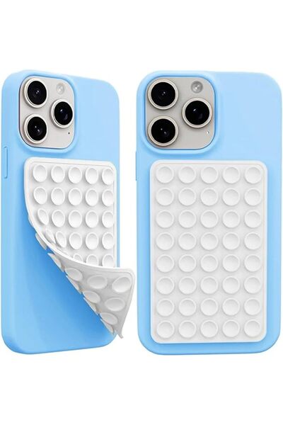 Generic 2-Pack Double-Sided Silicone Vacuum Suction Phone Mount
