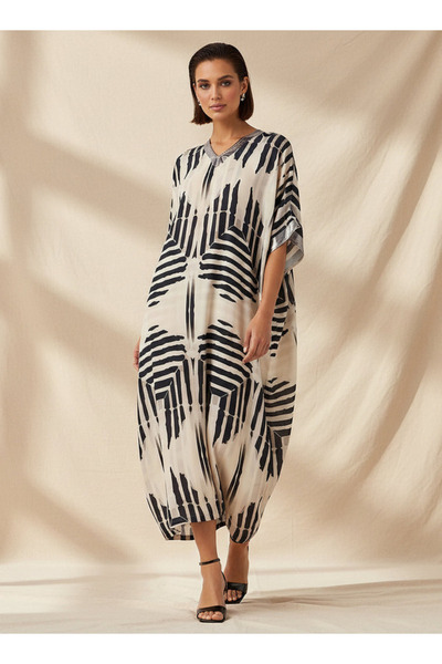 FAV FOIL PRINT KAFTAN