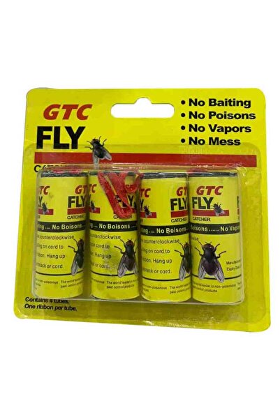 Genrice Fly Trap Adhesive Tape 4 Pieces