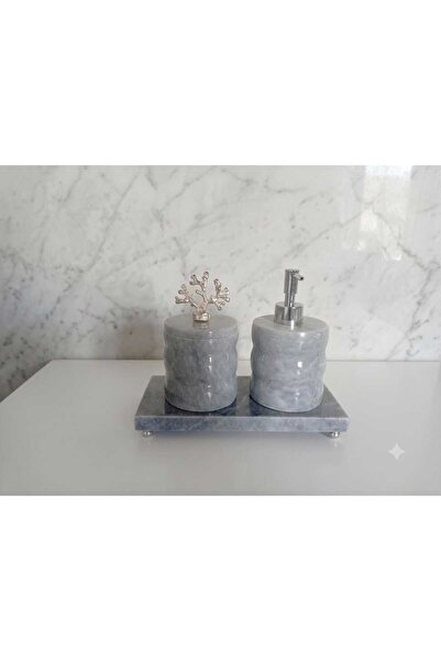 umut mermer Our Gray Marble 3-Piece Accordion Set