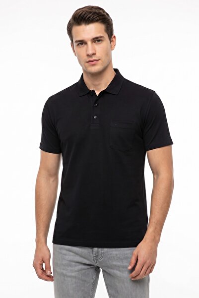 Çizgi Triko Men's Polo Collar Short Sleeve Pocket T-Shirt Classic Pattern 530...