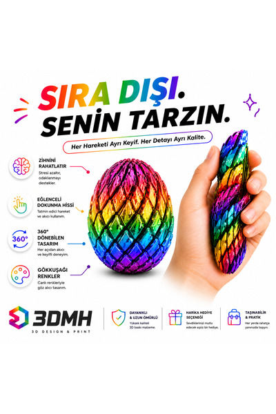 Genel Markalar Hareketli Ejderha Yumurtası – Fidget Oyuncak