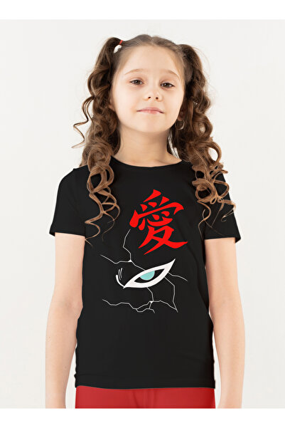 Generic عالم الموضة تيشرت قطن بطباعة عالية الجودة بتصميم انمي ناروتو غارا
