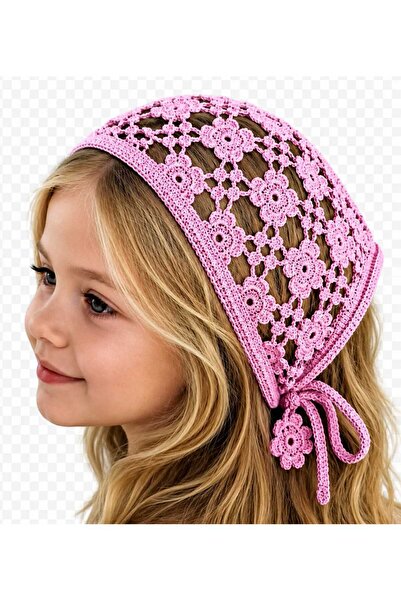MyHubi Children's Bohemian Style Knitted Tie-On Crown Bandana