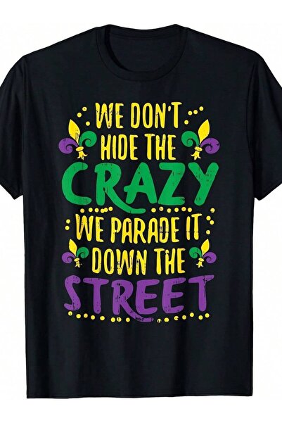 Astogria13 نحن لا نخفي Crazy Parade It Bead |   تي شيرت مرح للرجال بتصميم كرن...