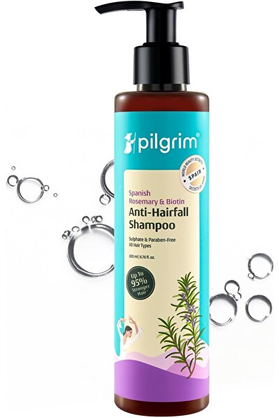 Pilgrim Anti-Hair Loss Shampoo with Spanish Rosemary & Biotin, 200ml - Reduce...