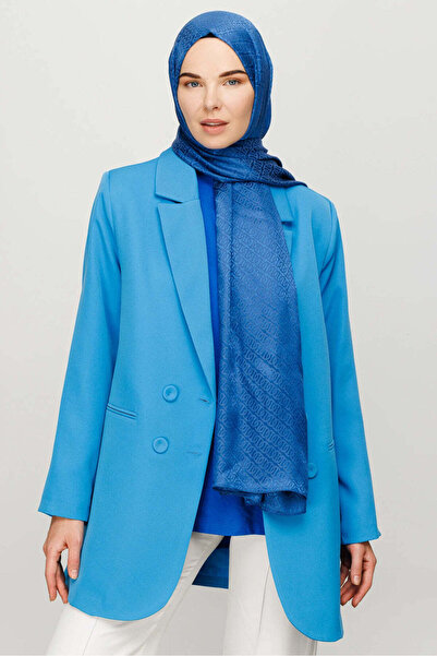 wesscollection شال نسائي منسوج من الجاكار اللامع بنمط سلسلة 75x185 سم