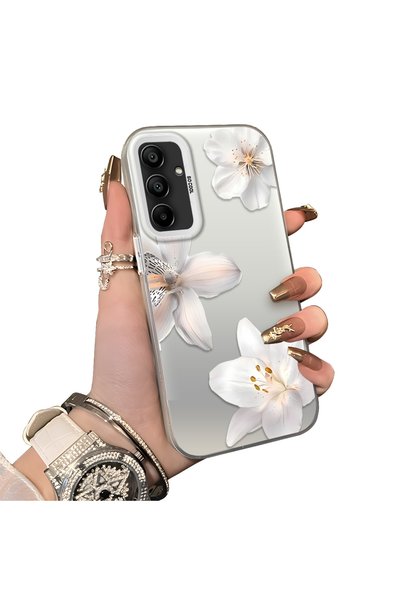 Hontinga Samsung Galaxy A15 Compatible Silicone Edge Hard Back Case Couple Ph...