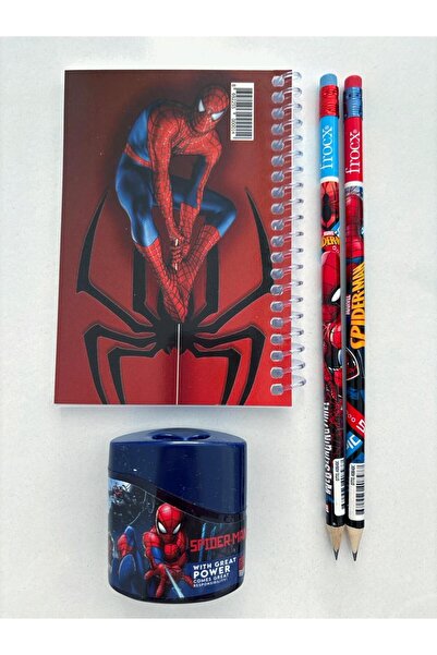 SPIDERMAN Spider-Man Lisanslı Kırtasiye Seti | Not Defteri + 2 Kurşun Kalem +...
