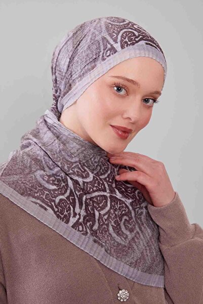 Levidor Silver Mixed Muslin Cotton Shawl