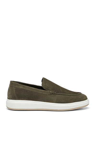 Tergan Haki Hakiki Süet Deri Erkek Loafer - E26I1AY57694-J86