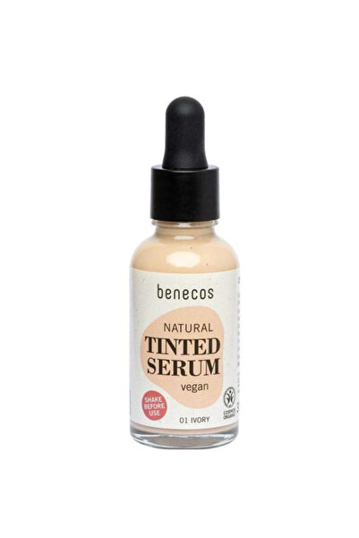 benecos Ser Bio Nuantator pentru Ten Deschis - Tinted Serum, nuanta 01 Ivory,...