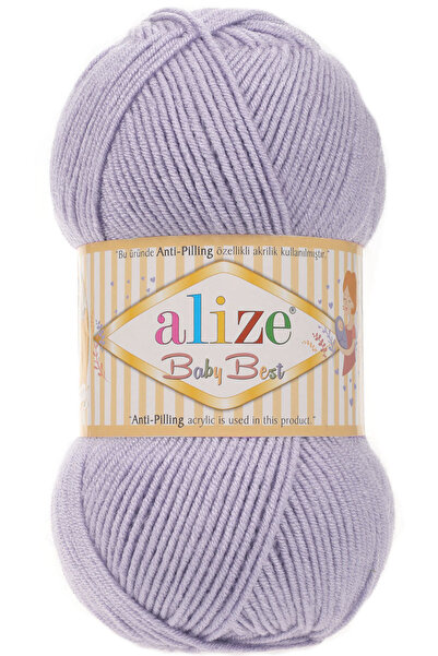 Alize Baby Best 682 Lila %10 Bambu - %90 Akrilik Tüylenme Yapmayan Bebek El Ö...