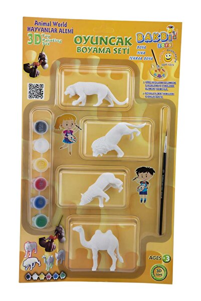 BAKBİ TOYS BAKBİ Hayvanlar Alemi 3D Oyuncak Boyama Seti: Geyik Serisi