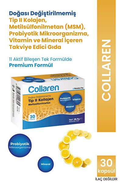 Renatus İlaç Collaren Doğası Değiştirilmemiş Tip II Kolajen, Metilsülfonilmet...