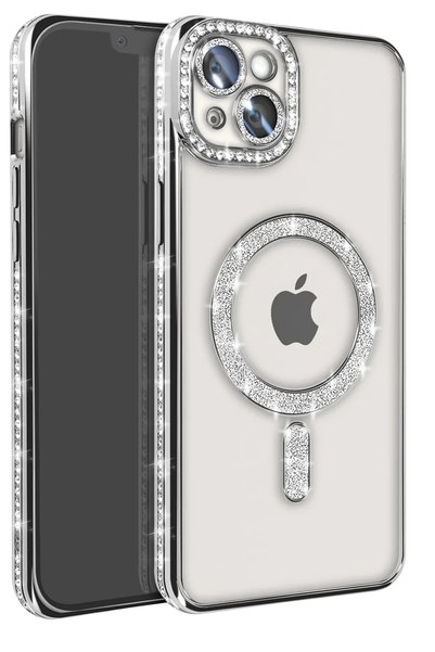 New Face Matxzngz iPhone 15 Case Joke Simli Magneticsafe Case (184911) - Silver