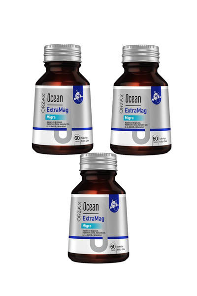 Orzax Ocean Extramag Migra 60 Tablet 3 Lü Paket
