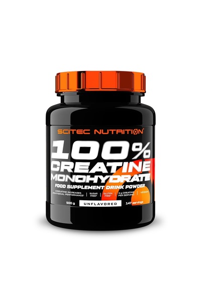 Scitec Nutrition كرياتين مونوهيدرات 100% 500 جرام 147 خدمة ذات منشأ أمريكي