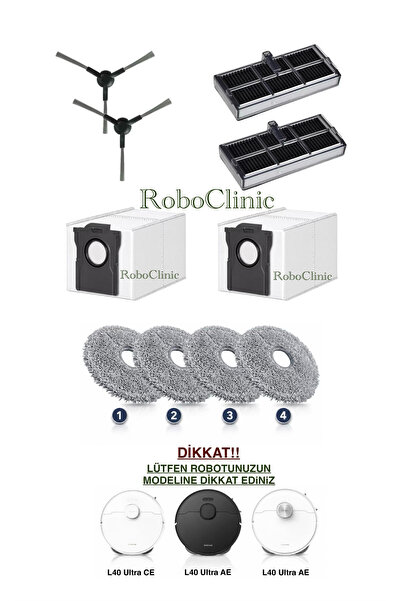 Roboclinic كيس غبار بديل متوافق مع مكنسة Dreame L40 Ultra CE وAE الروبوتية، ف...
