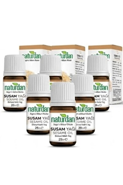 Naturdan زيت السمسم 100% طبيعي نقي 20 مل مجموعة من 6 قطع