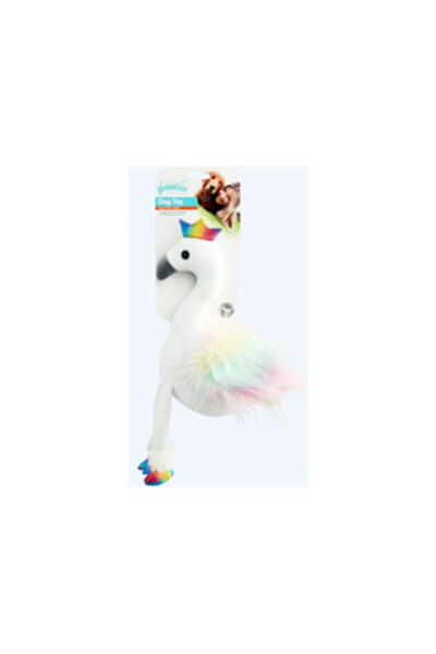 Pawise Ilkestor Rainbow World-Flamingo (23903) Dog Toy