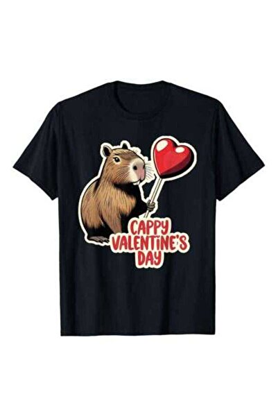 4Car Valentine, Cappy Valentine's Day, Capybara T-Shirt T-Shirt,Ideal For Cas...
