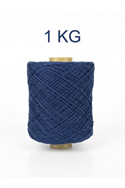 Bevella Macrame Cord Snur de macrame din bumbac fin premium, albastru marin, ...