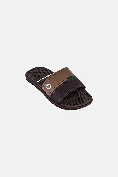Cartago Toddlers Boy Madri Gaspea Slip On Slides, Brown