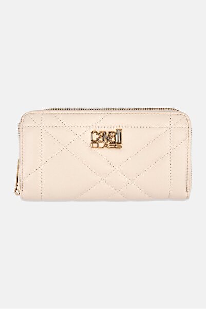 Cavalli Class Women Brand Logo Wallet, Off White