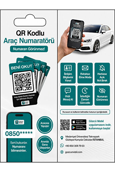 GÖZCÜ QR Kodlu Araç Numaratörü
