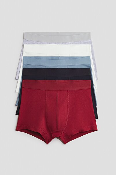 H&M 5'li Pamuklu Boxer Şort