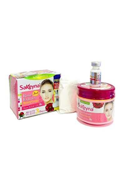 Sakeyna Rose Extract Beauty Cream + Serum and Soap Set - Pack of 1