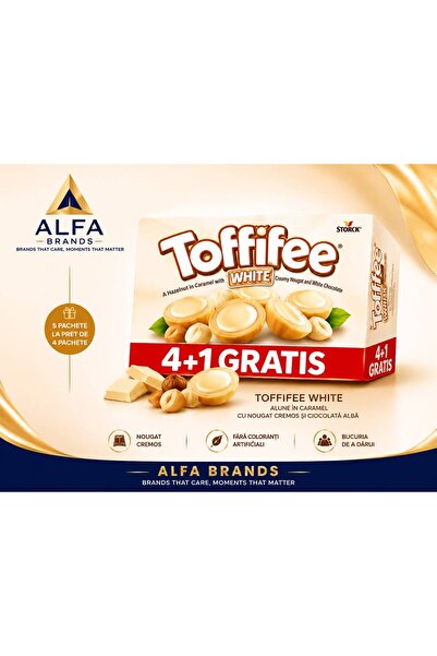 Storck TOFFIFEE WHITE 250g – Pachet Promo 4+1 Gratis