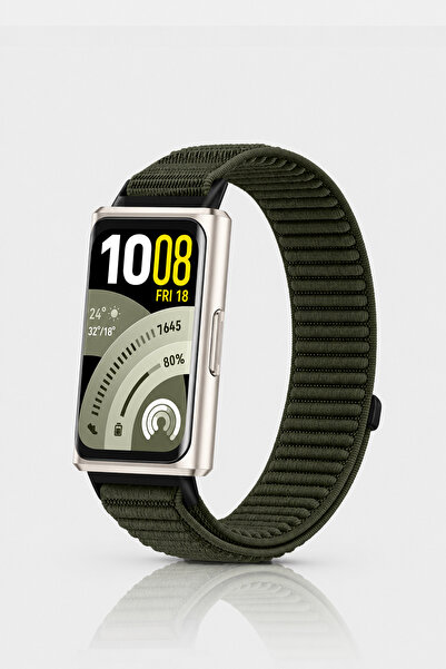 Nezih Case Huawei Band 11 / 11 Pro Uyumlu Hasır Örgü Spor Cırtlı Pratik Naylo...