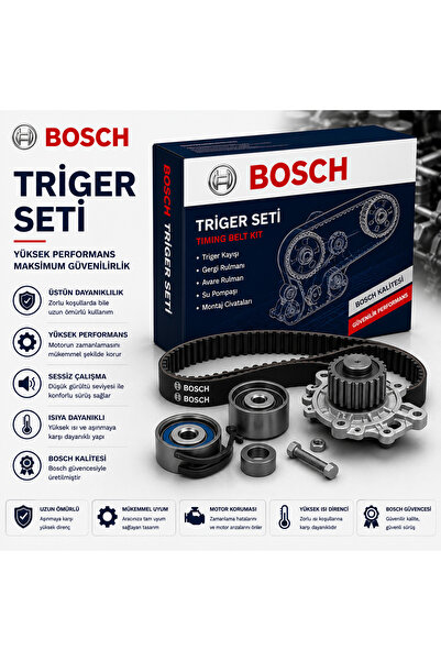 Bosch Devirdaim 1987946391 Triger Seti Audi; Seat; Skoda; Volkswagen A3, Audi...