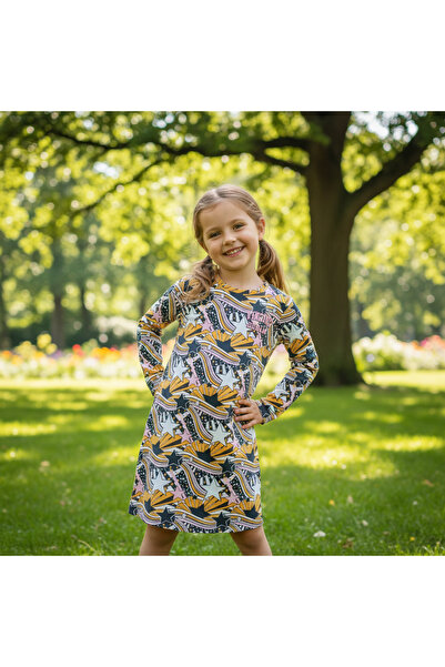 BONBON Girl's Printed Dress Cb1054