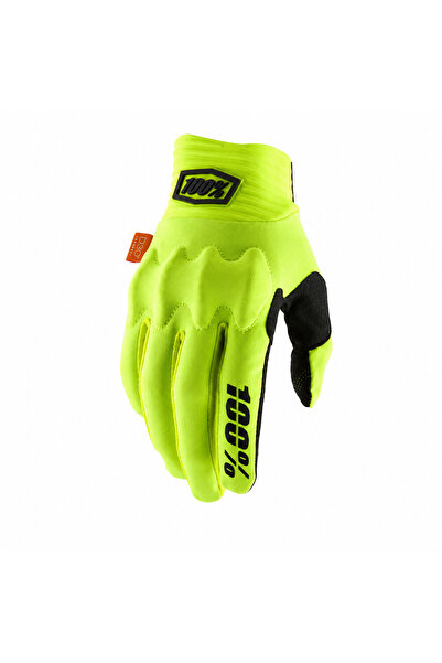 AEGIS 100% Gloves Black Summer Motorcycle Neon Green Gloves