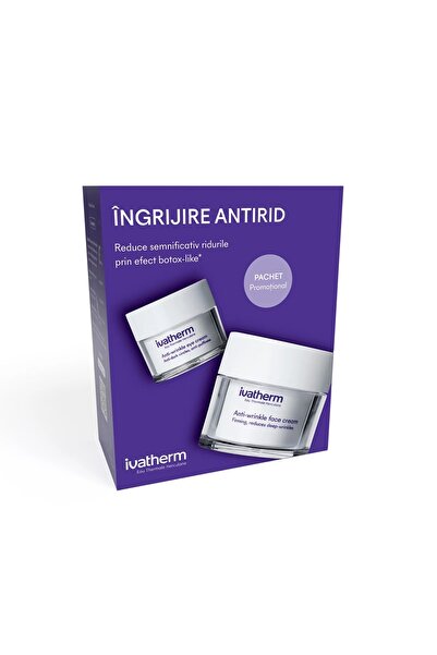IVATHERM Pachet Crema antirid, 50 ml + Crema antirid si anti-cearcan, 15 ml,
