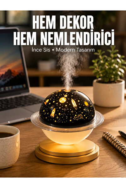 Genel Markalar Hava Nemlendirici Renk Değiştiren Oda Kokusu Yıldızlı Projektör