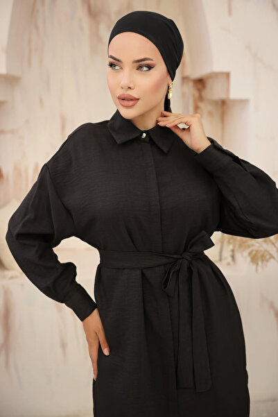Bwest Linen Dual Set - Black