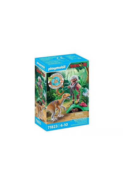 Playmobil Εξερευνητής Δεινόσαυρος και Βελοσιράπτορας (71823)