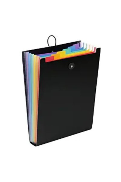 Viquel Dosar vertical cu 6 separatoare multicolore, polipropilenă, 25 x 33 x ...